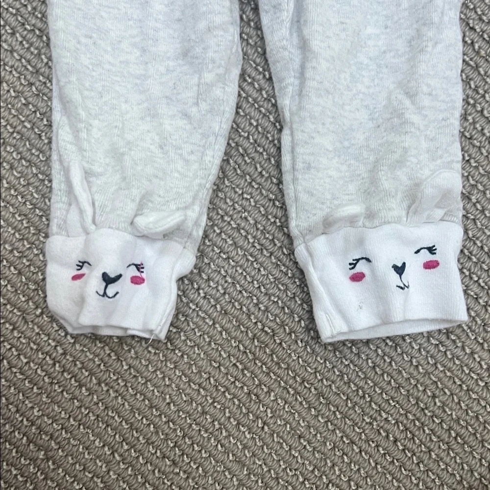 Carter's Gray Leggings with Fun Face Details